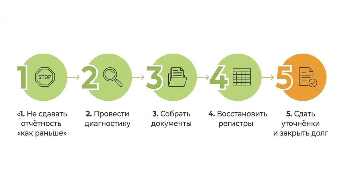 Пять шагов восстановления бухгалтерского учёта